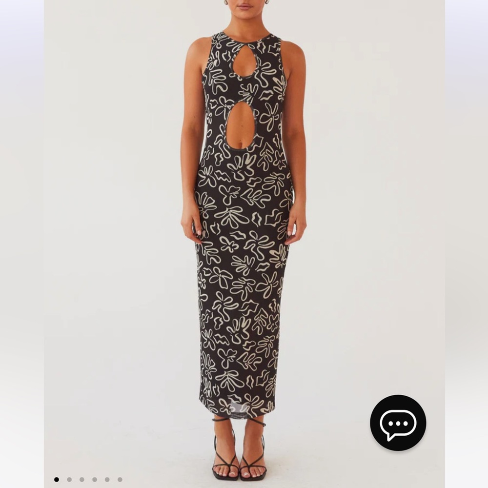 Peppermayo All Eyes On Me Maxi Dress - Petal Gloom